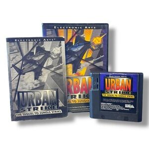 Urban Strike: The Sequel to Jungle Strike Sega Genesis 1994 Complete with Manual
